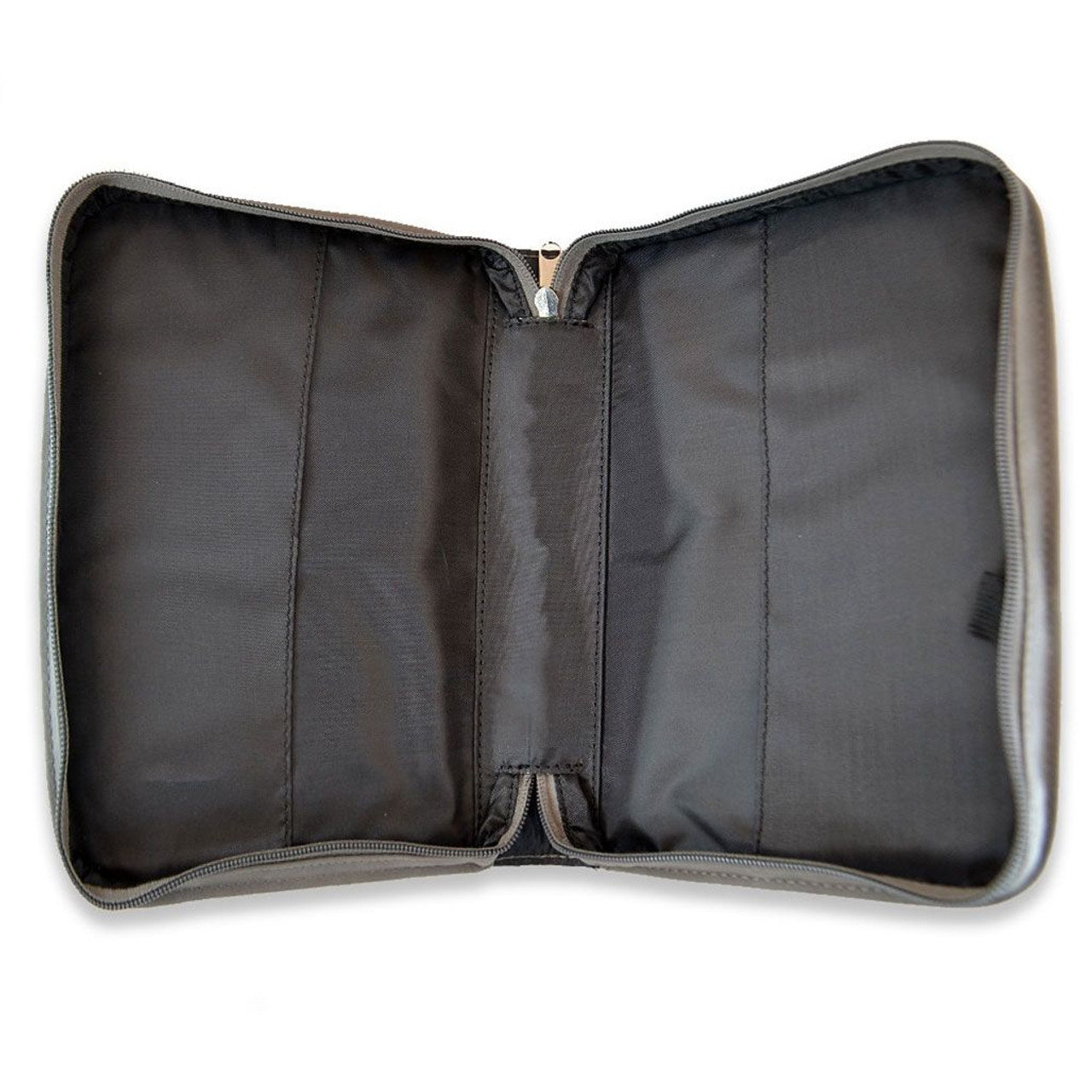 Inside Black Leatherette Bible Cover with Optional Personalization