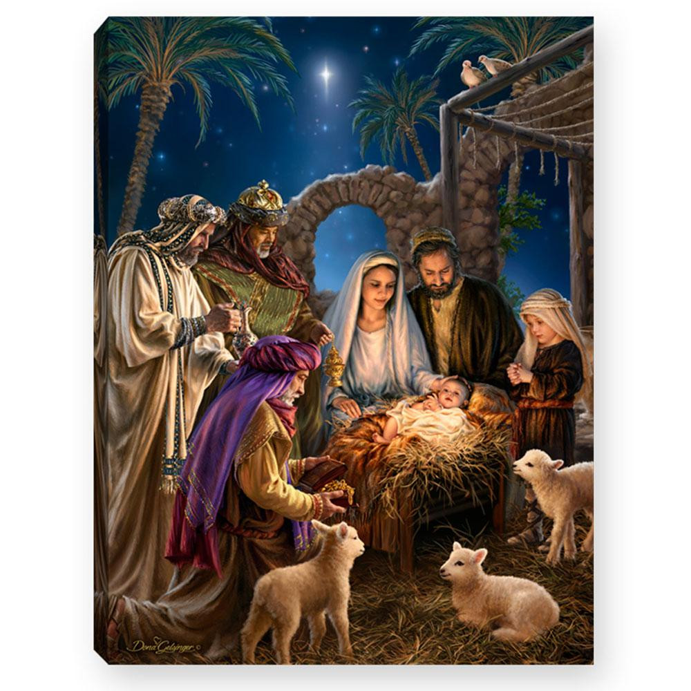 Nativity Lited Mini Easel