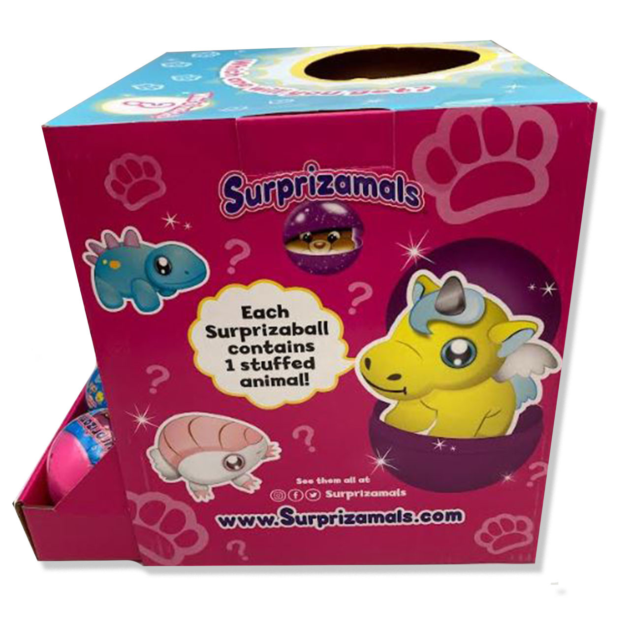 Detail of the box for the Surprizamals Animals Edition