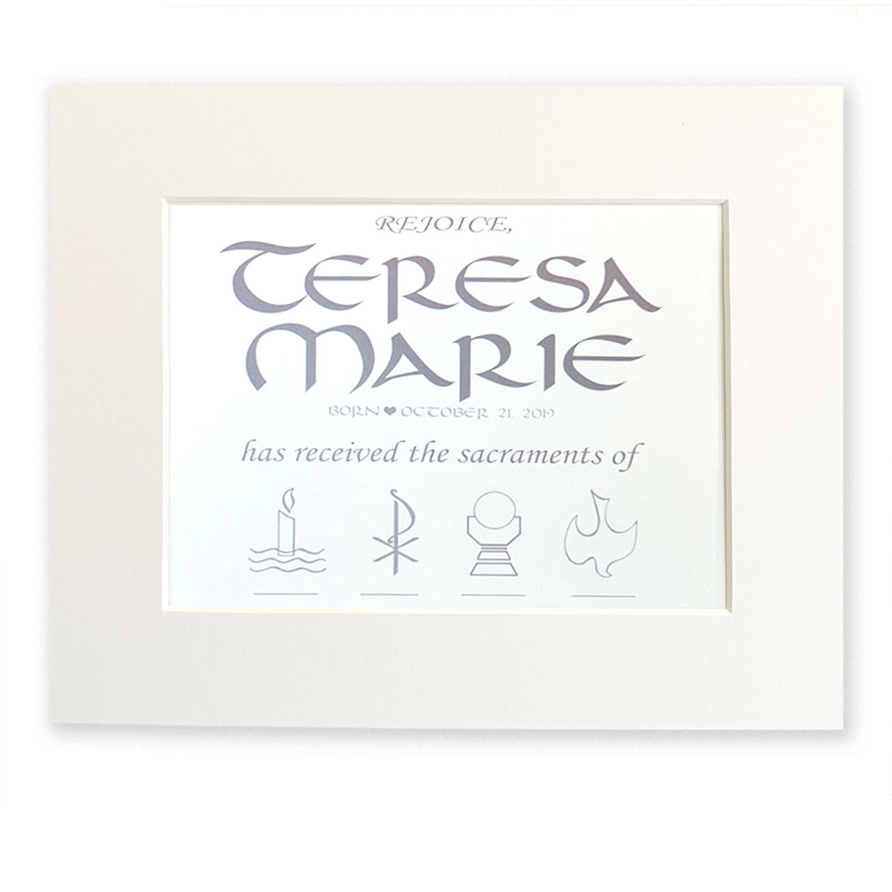 Personalized Sacramental Print Personalized Sacramental Print