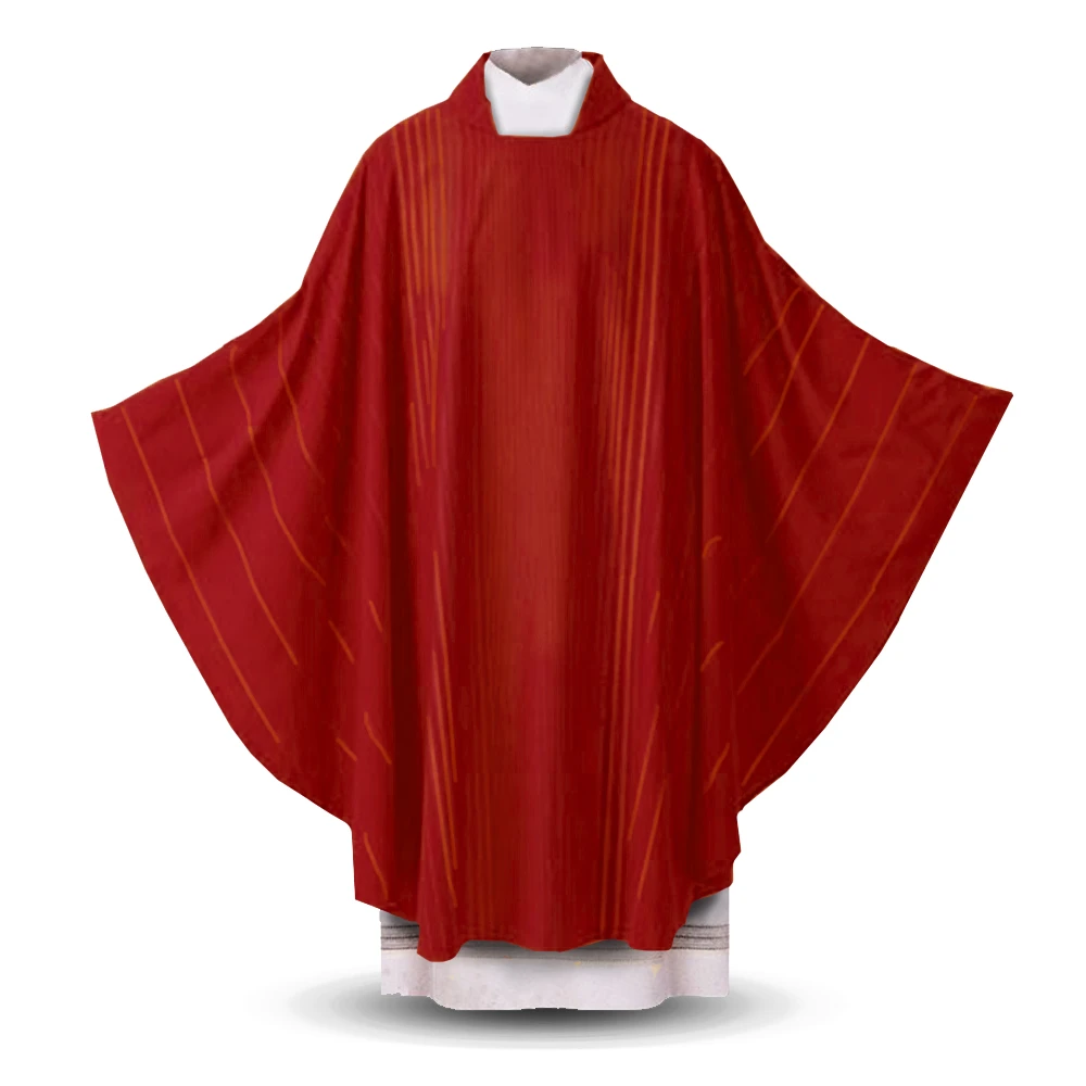 Red Chasuble in Rayada