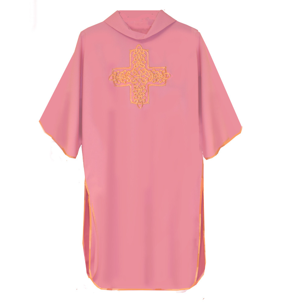 Rose Dalmatic w/Gold Cross