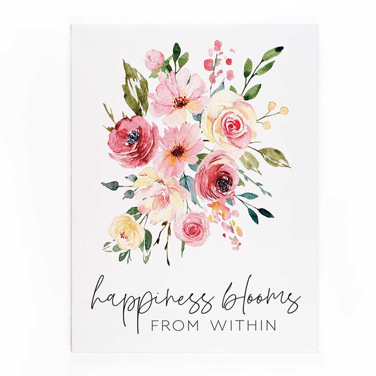 Happiness blooming Plaque 12x15.5