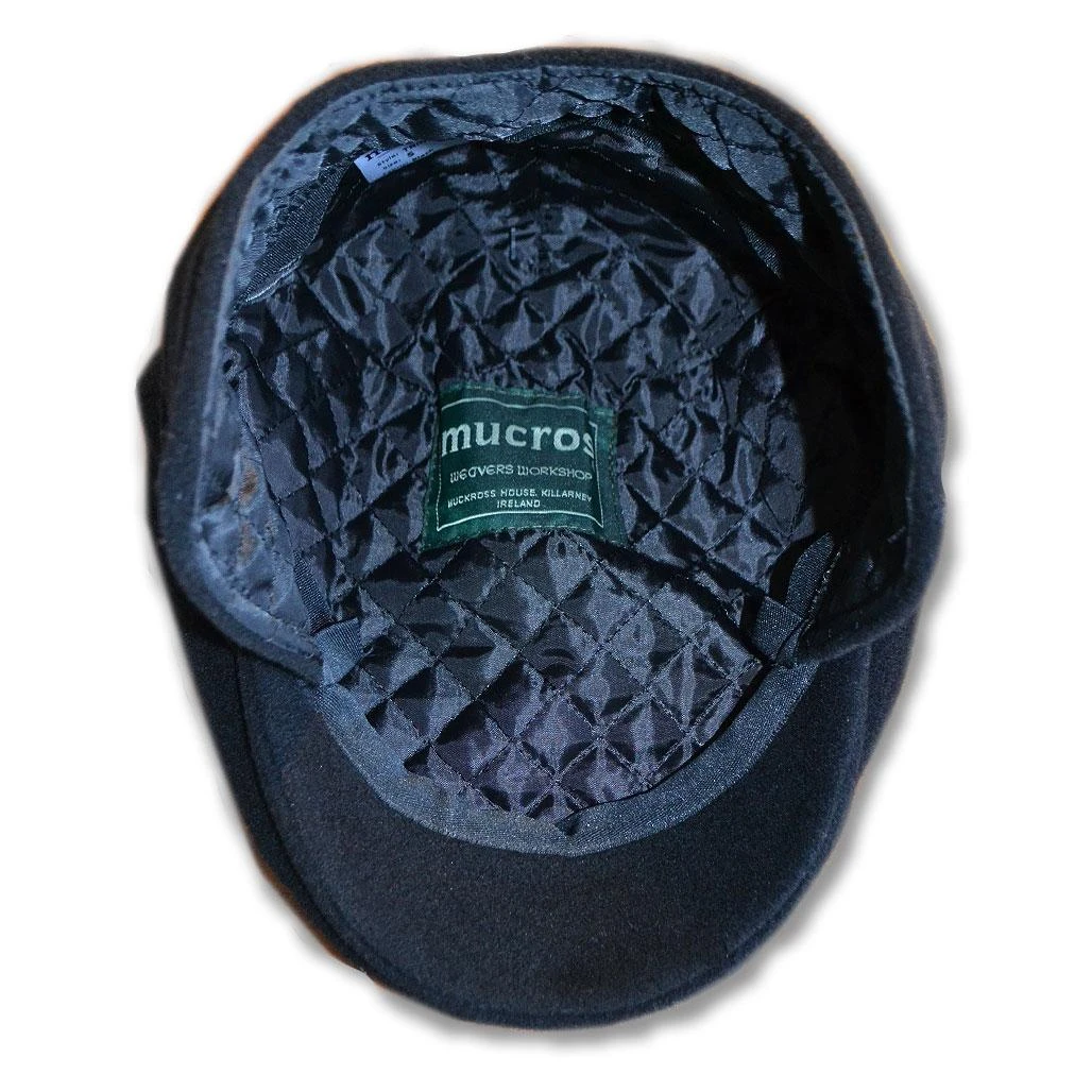 Inside the Trinity Men's Wool Cap with Ear Flaps