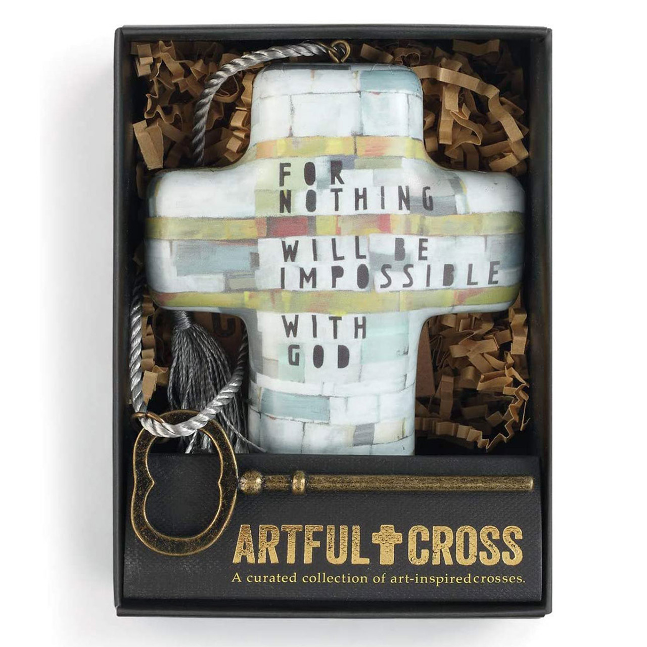 Artful Cross with Key