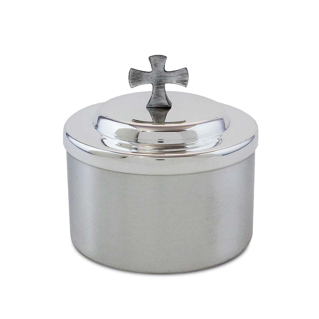 336S Satin Silver Host Box 125 Host Cap.