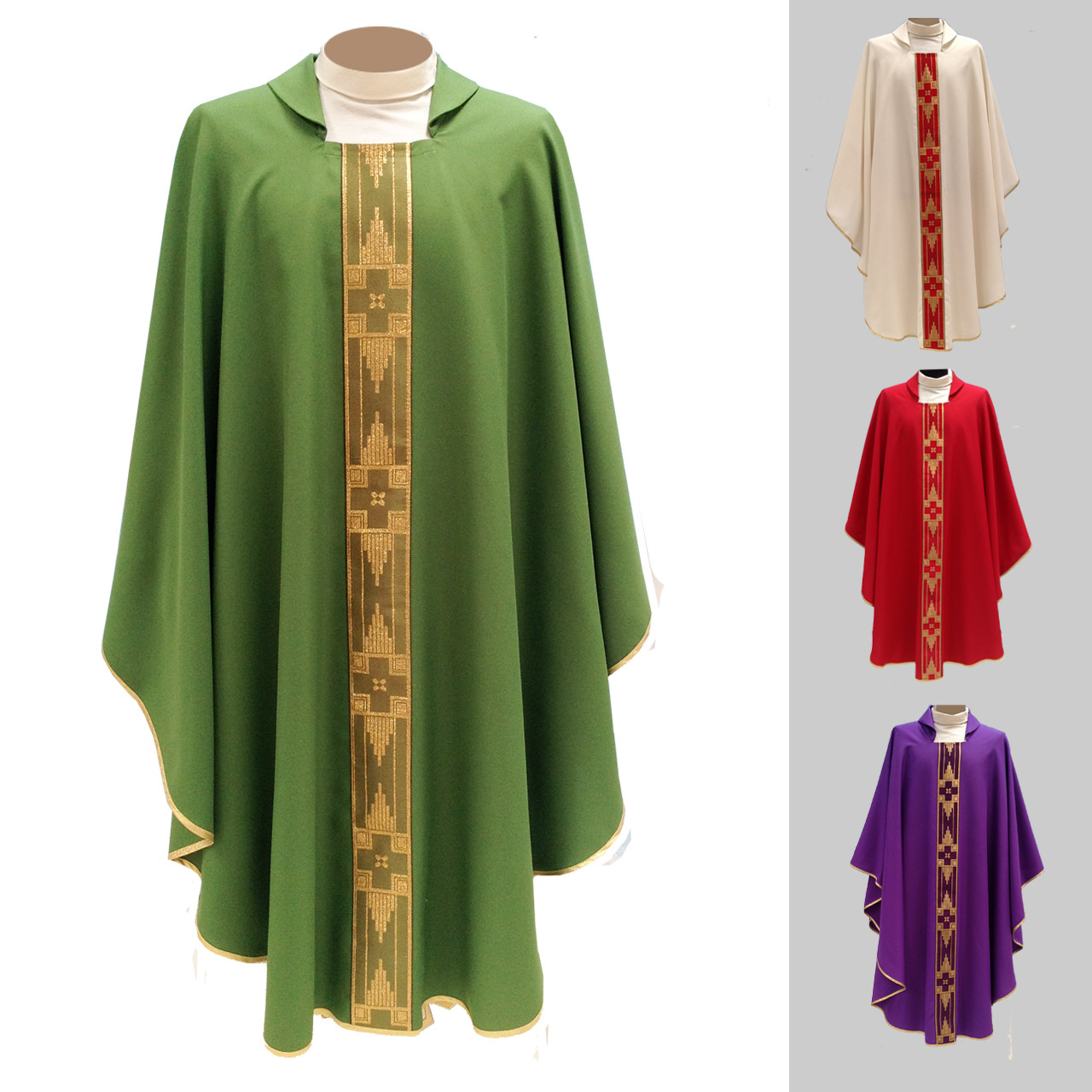 513 Green Chasuble in Primavera