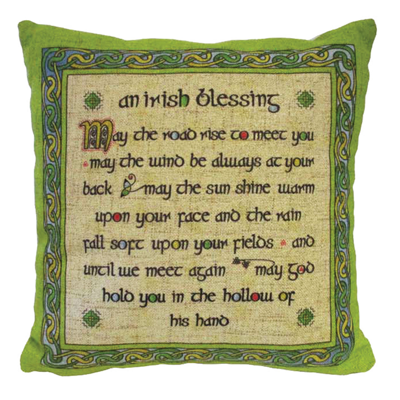 Irish Blessing Pillow Cover