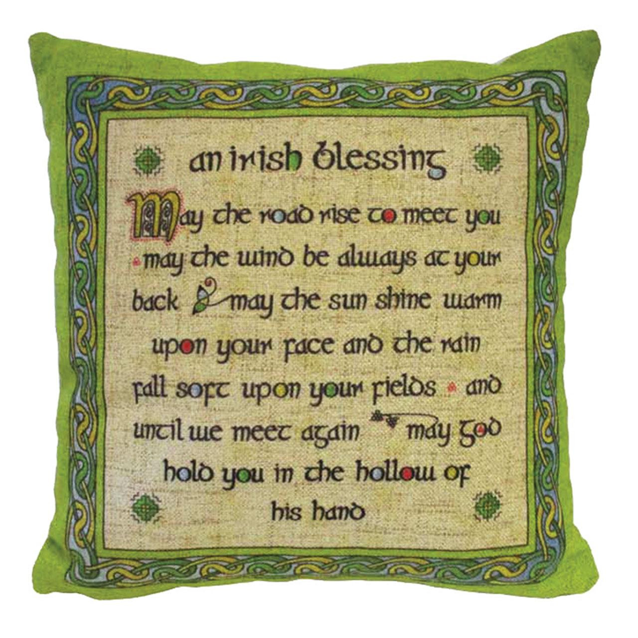 Irish Blessing Pillow Cover
