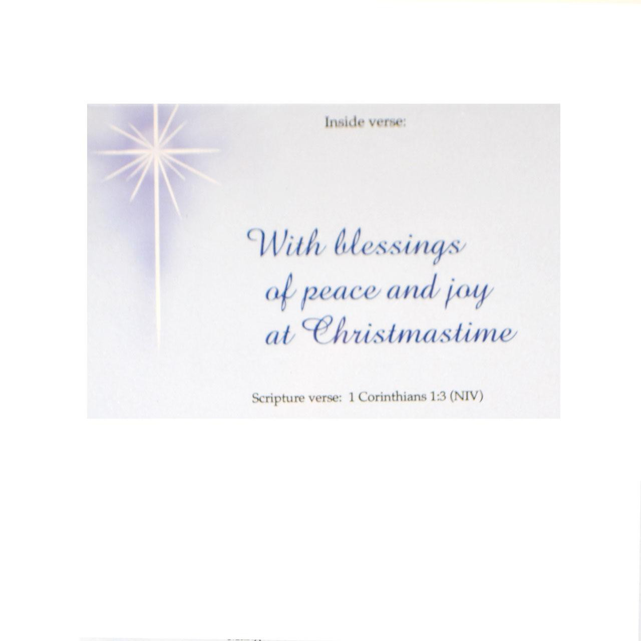 Inside of O Come Let Us Adore Him Boxed Christmas Cards