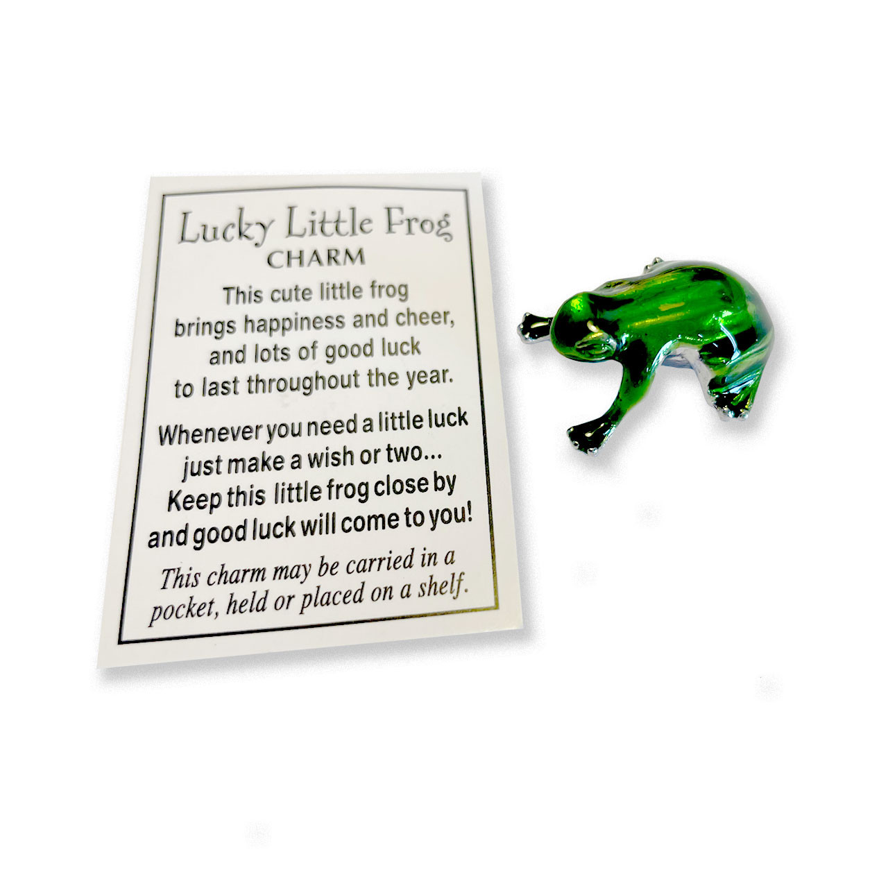 Lucky Little Green Frog Charm