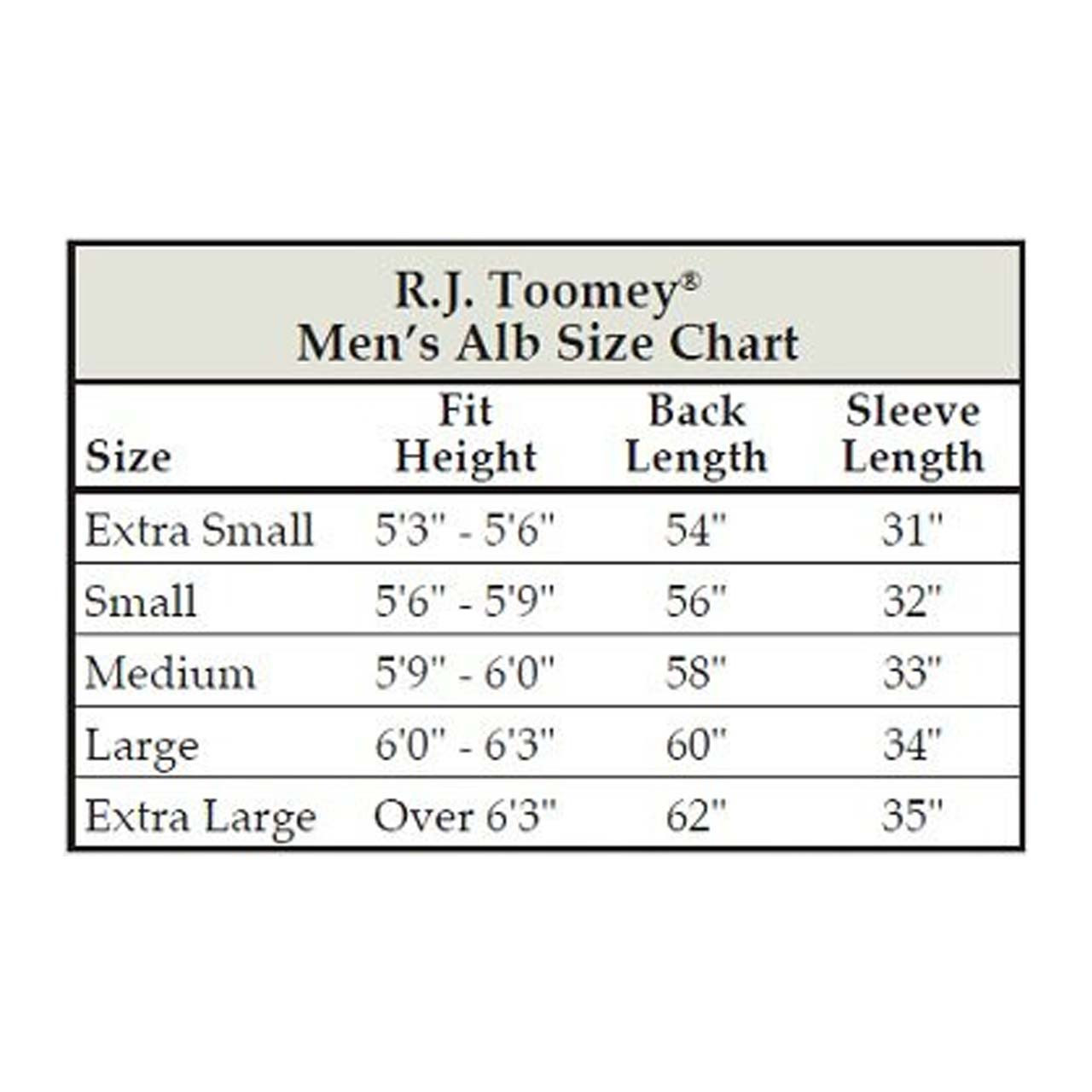 Men's size chart