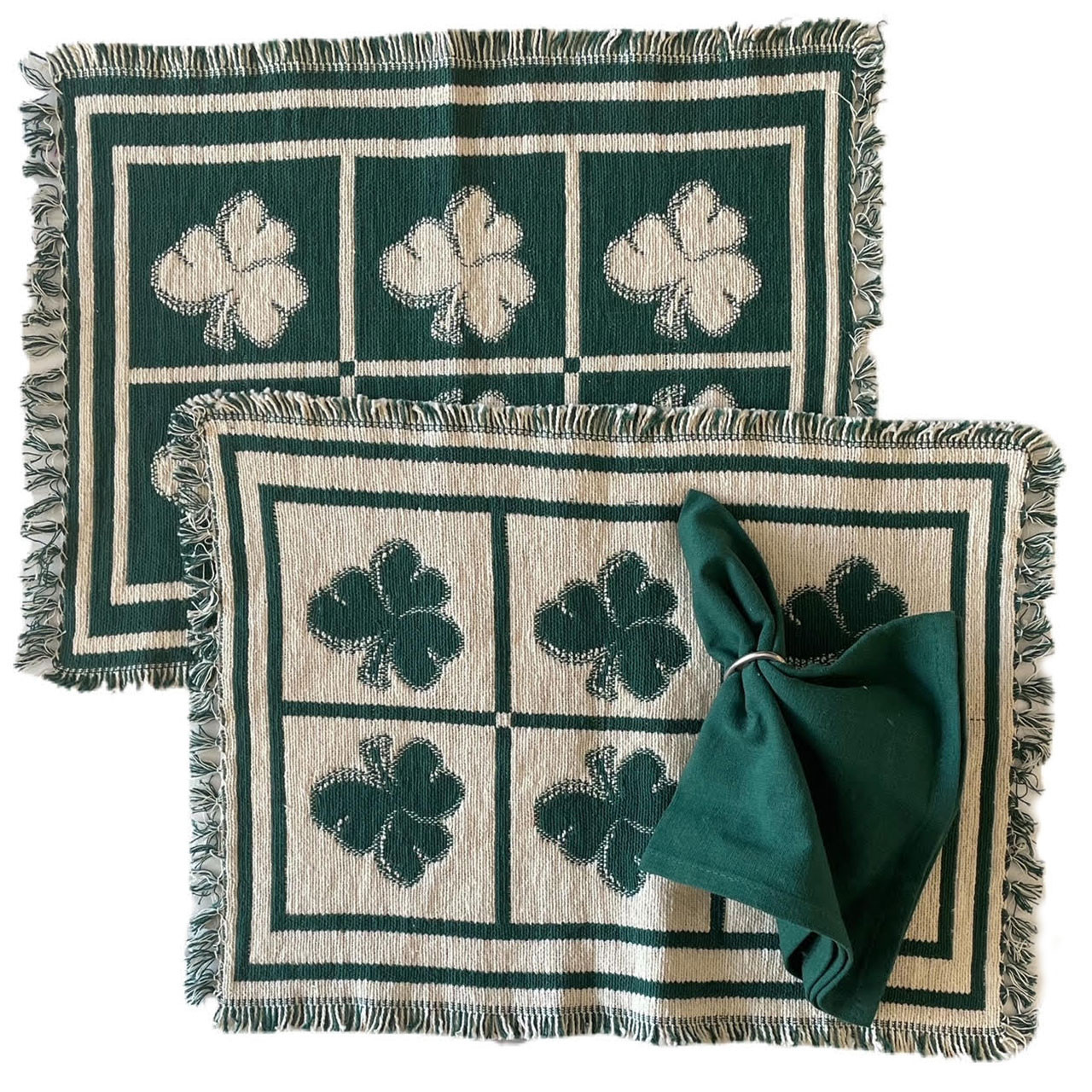 Shamrock Placemats and Napkins Set of 4