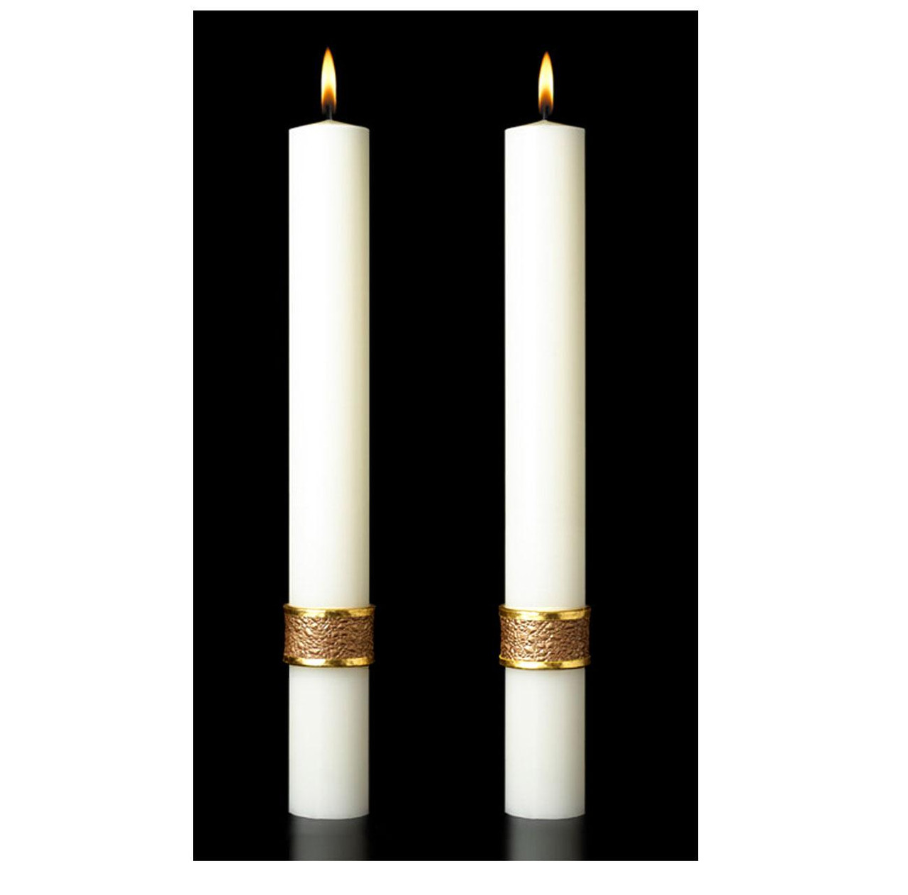 Evangelium Complementing Side Candles Pair