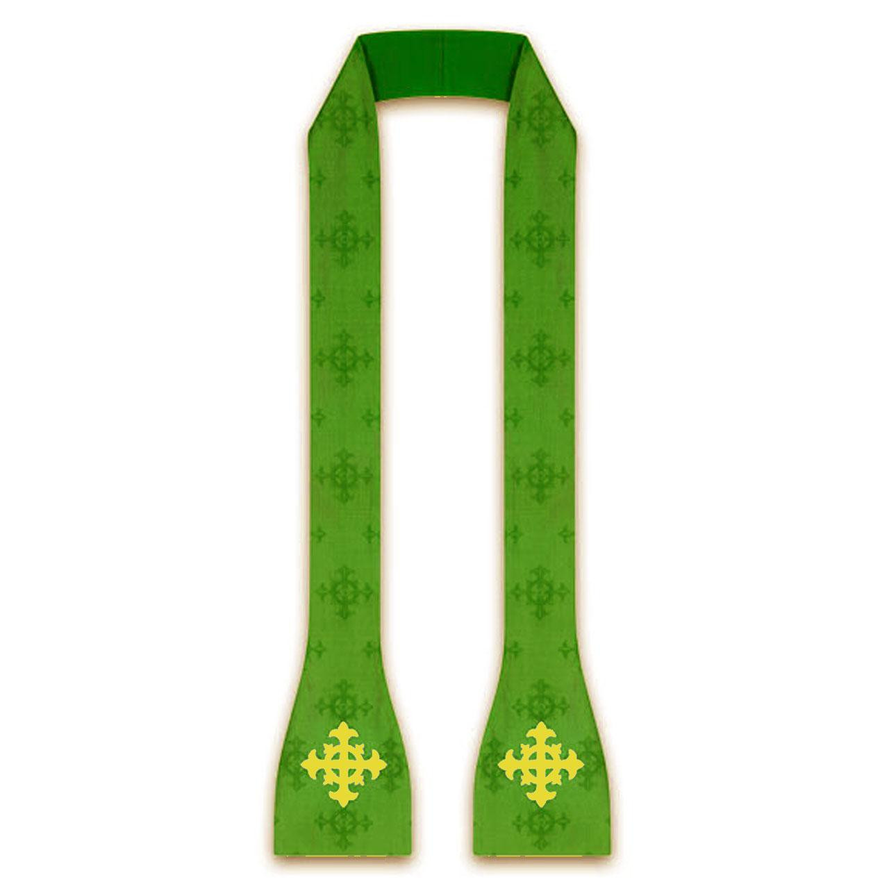 3978 Green Inner Stole for Roman Chasuble