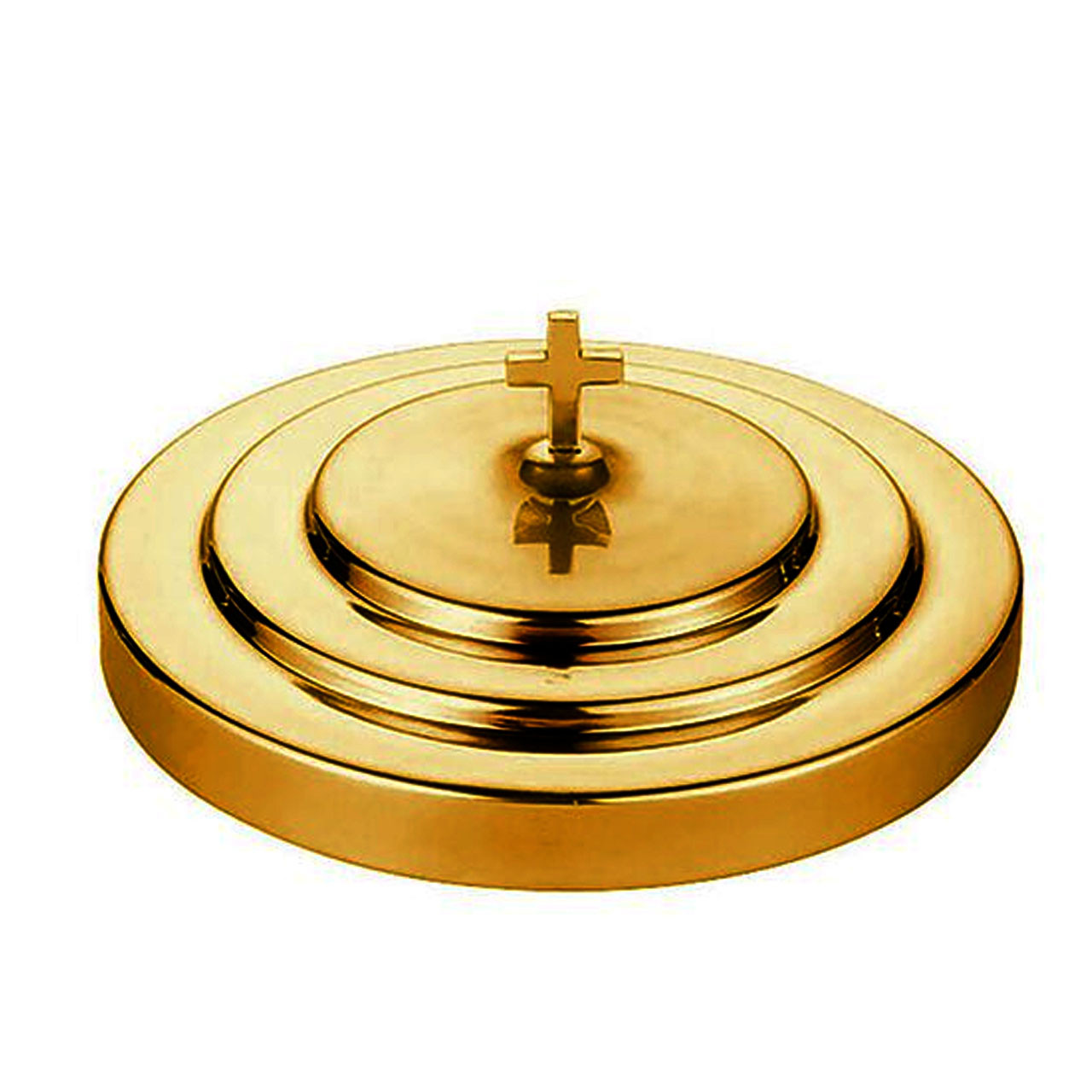 B4163 Brass Tone Communion Tray Cover