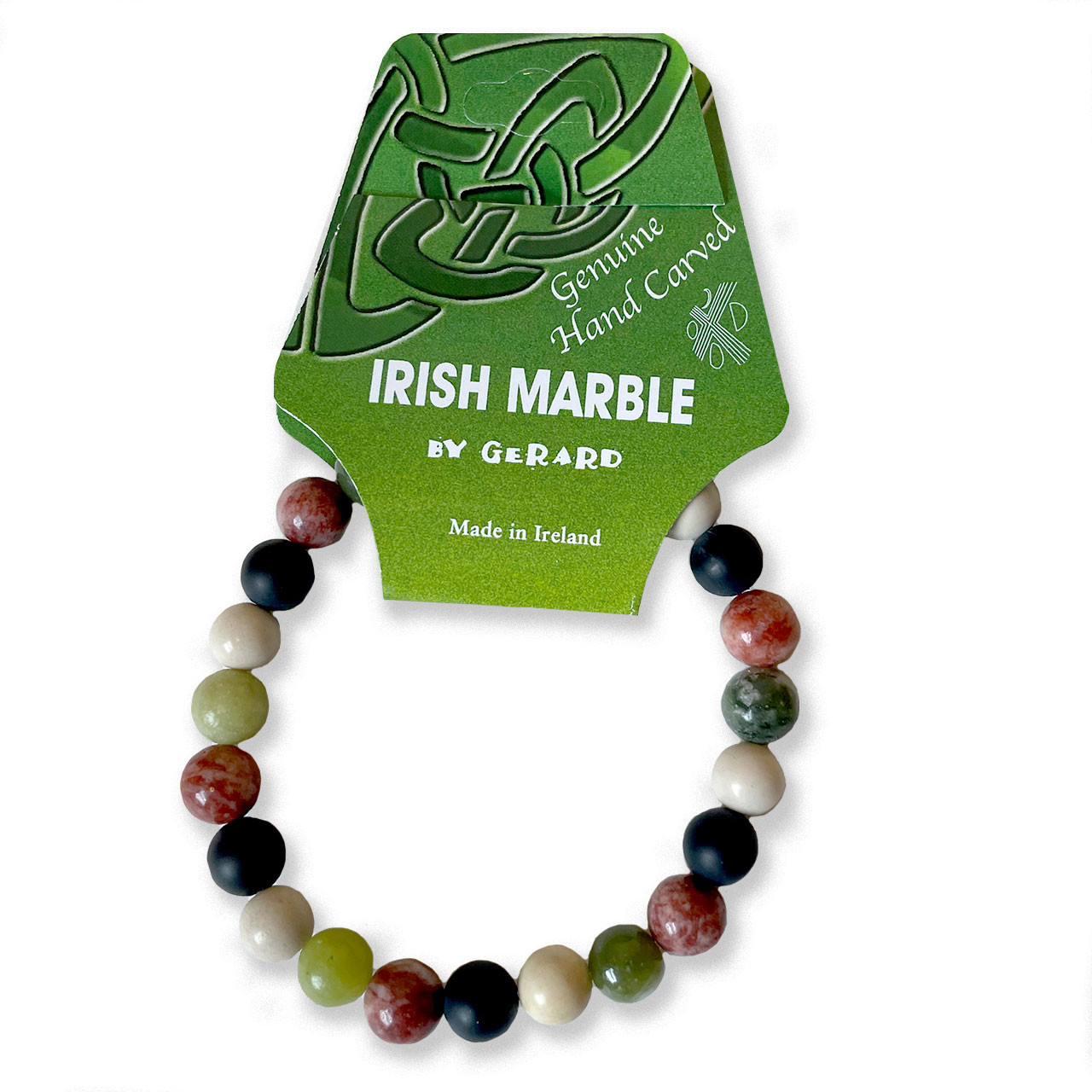 Irish Made Four Province Marble Stretch Bracelet