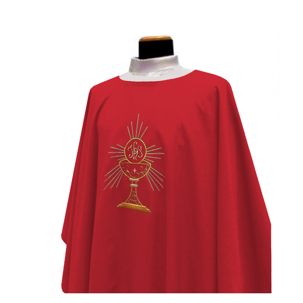 333 Chasuble in Micro Monastico from Solivar Red