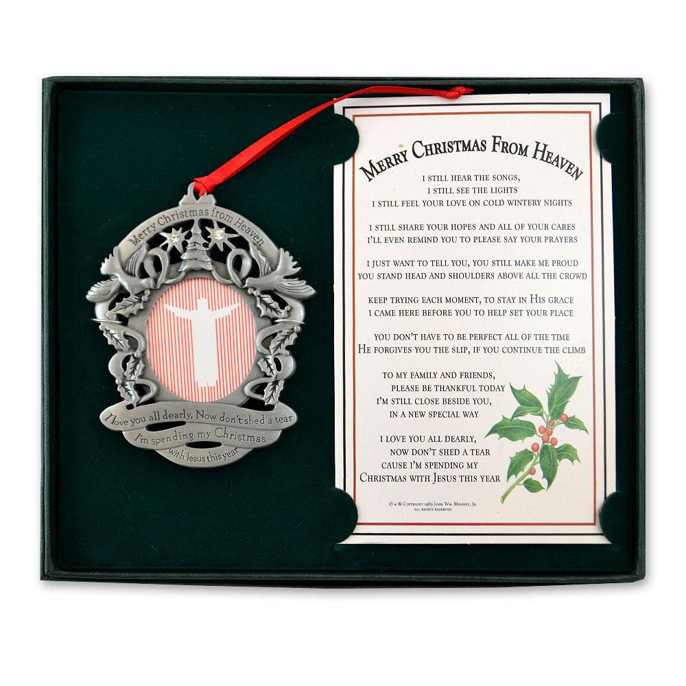 Merry Christmas From Heaven Frame and Bookmark