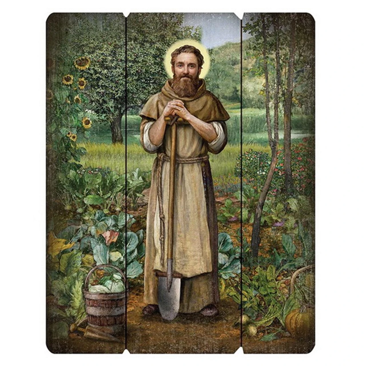 Irish Saint Fiacre Plaque