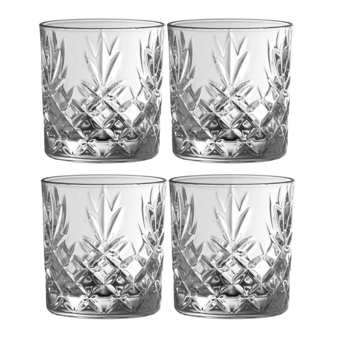 Galway Crystal's Renmore Set of 4 Glasses that come with the Decanter
