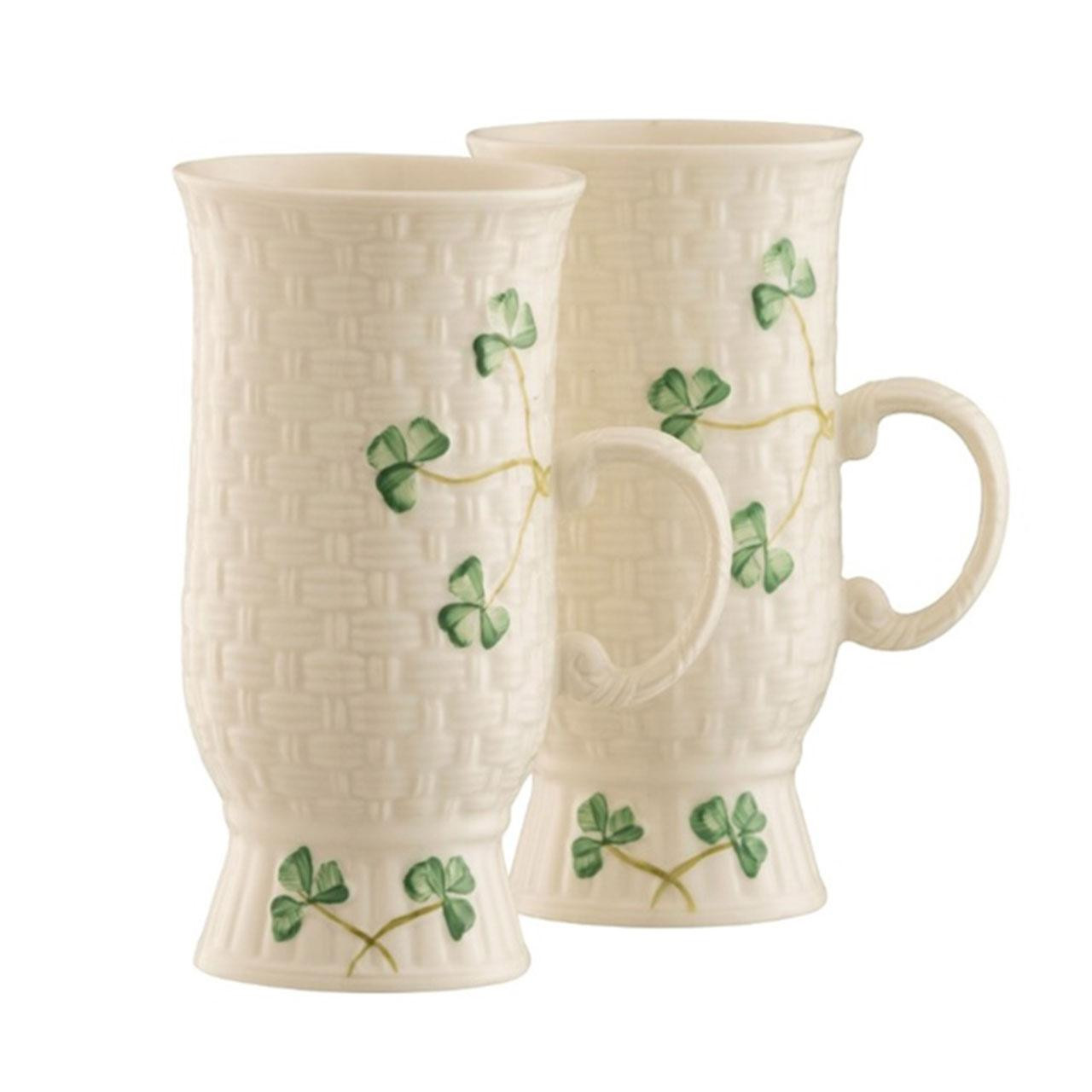 Belleek Irish Coffee Mug Set
