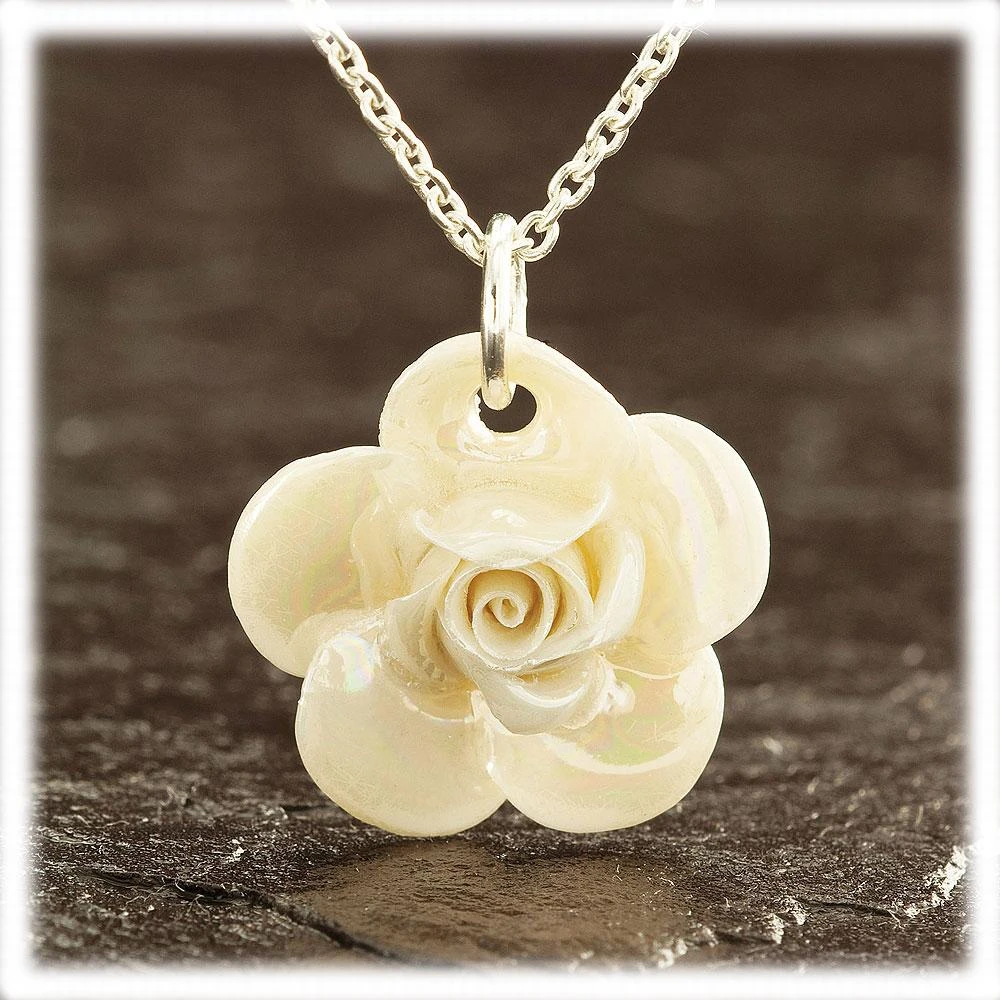 Belleek Irish Rose Necklace