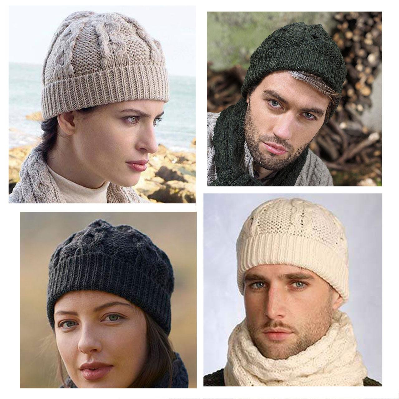 Irish Knit Hat for Men & Women