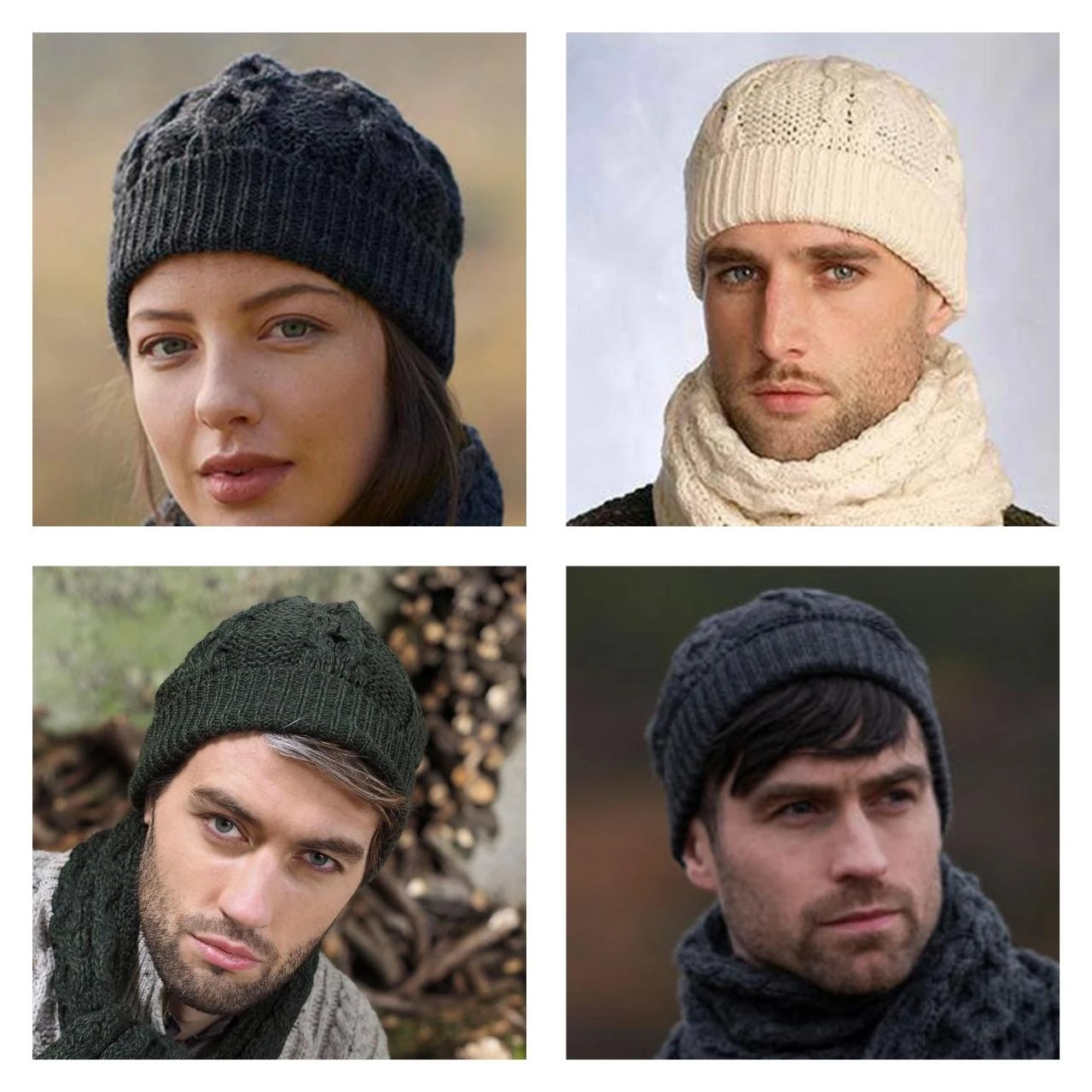 Irish Knit Hat for Men & Women