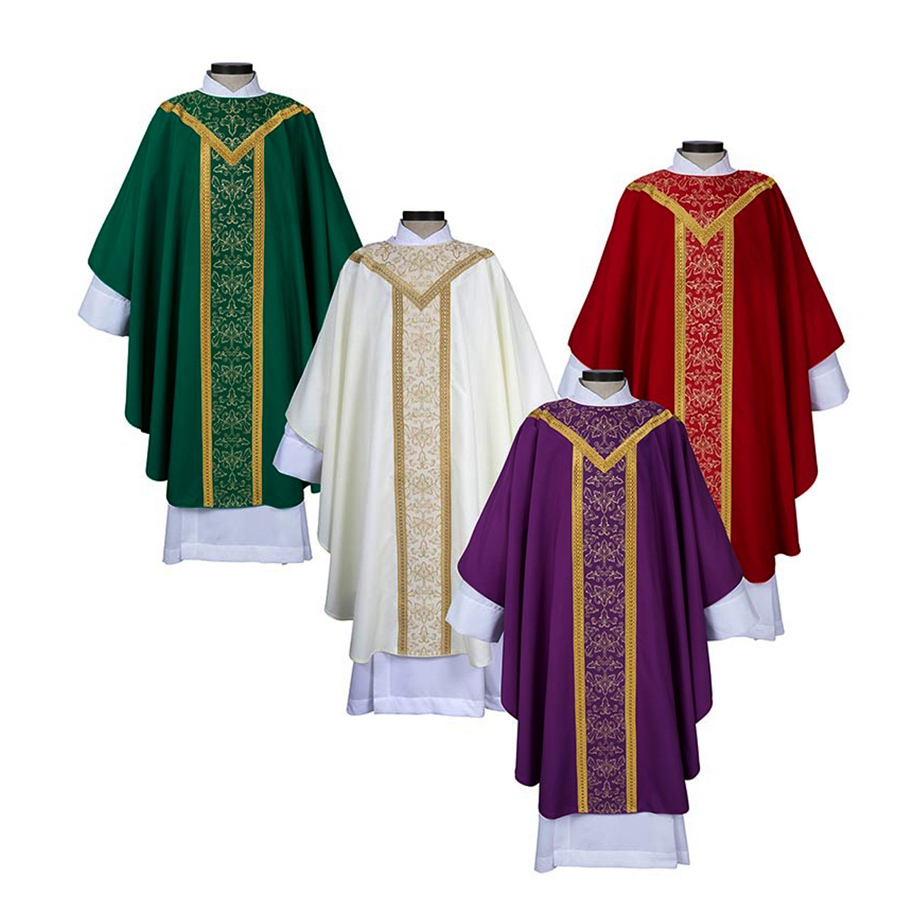 J0108 St. Remy Gothic Chasuble/Set of 4