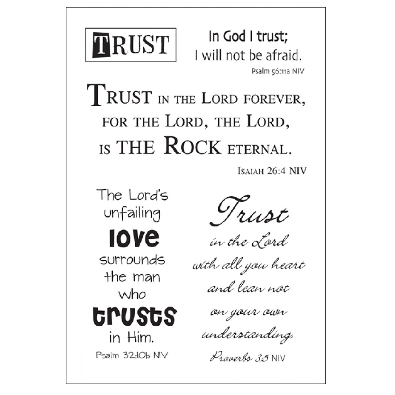 Trust Verse Sticker Sheet