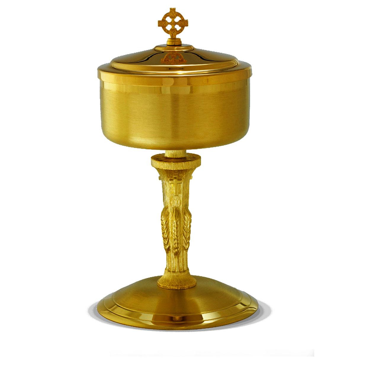 B-9307G Ciborium w/Wheat Stem
