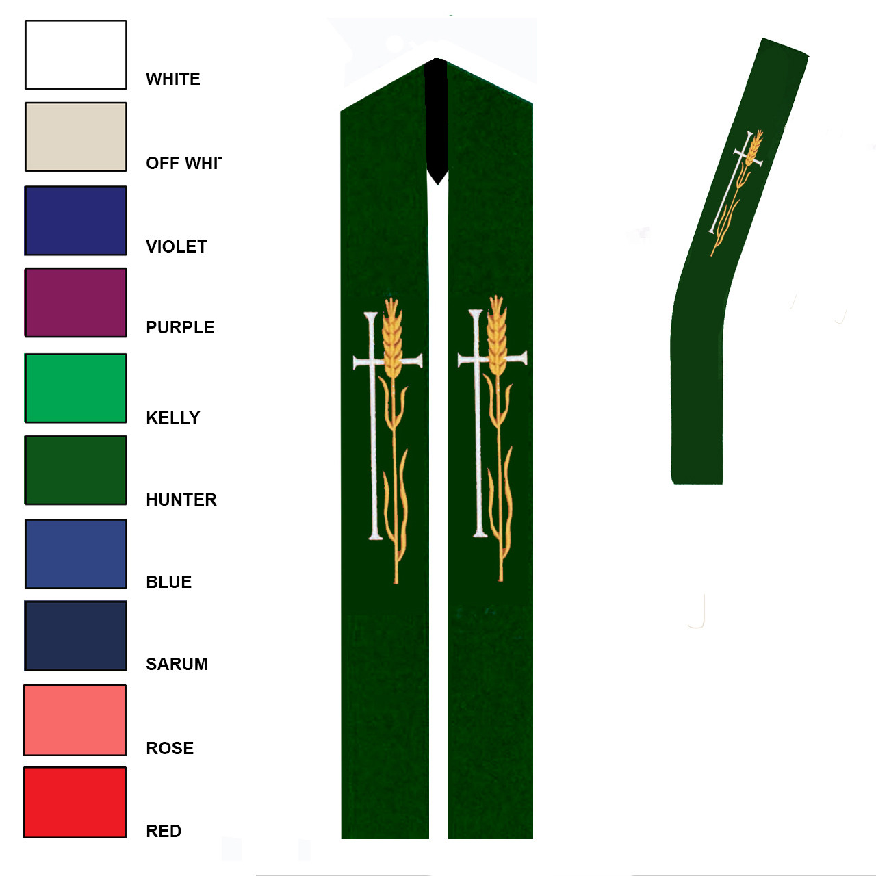 130 Overlay Stole/ 131 Deacon Stole | St. Patrick's Guild