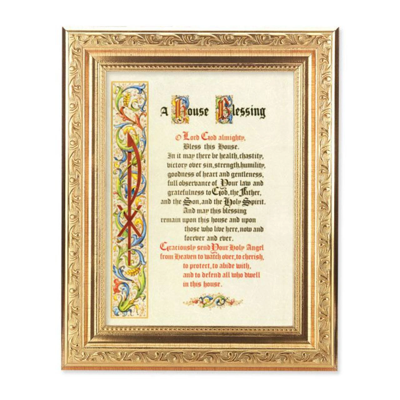 Framed House Blessing Print