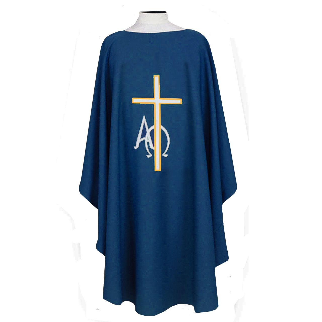 997A Blue Chasuble from Beau Veste