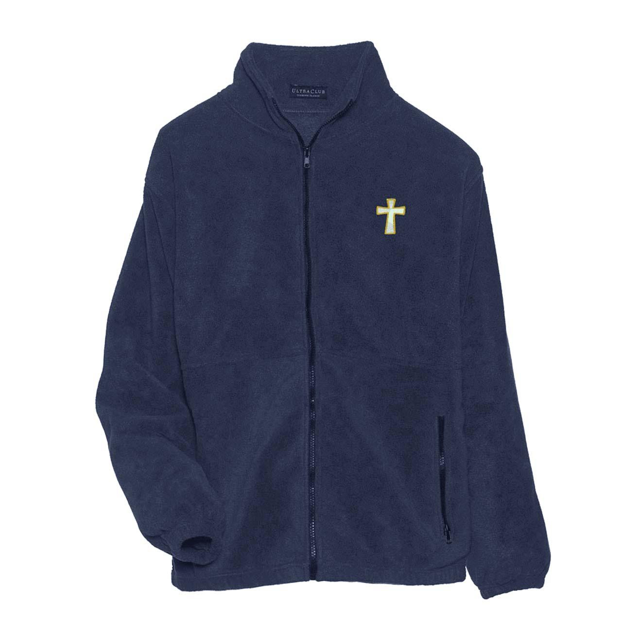 Iceberg Fleece Full Zip Clergy Jacket Navy