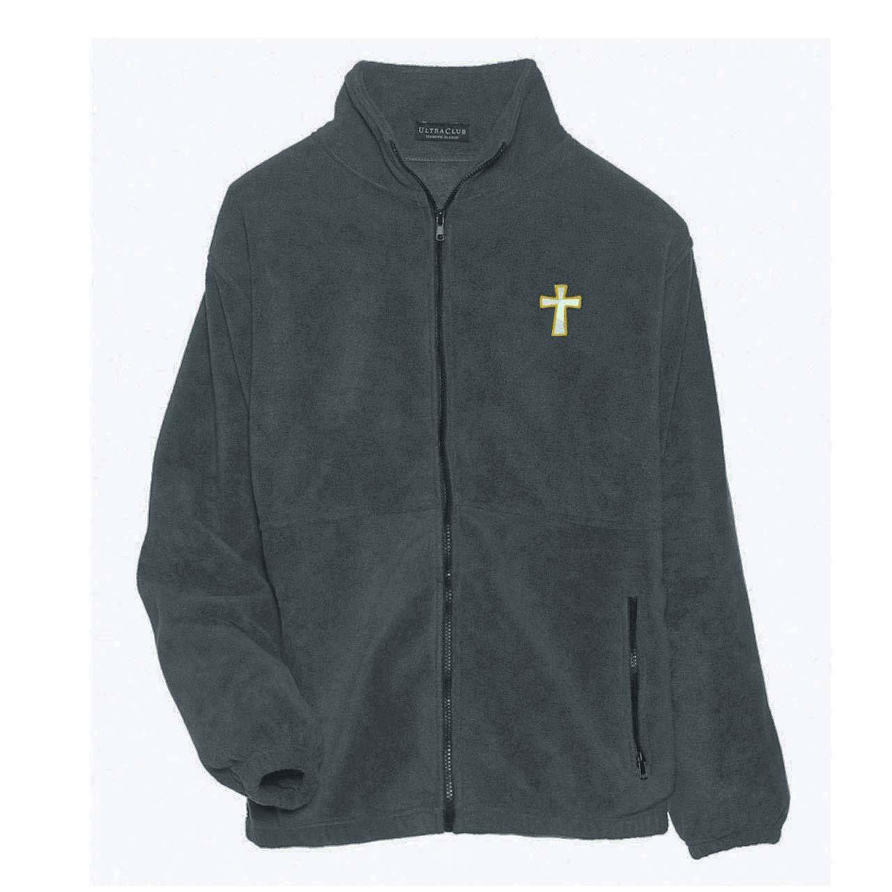Iceberg Fleece Full Zip Clergy Jacket Charcoal