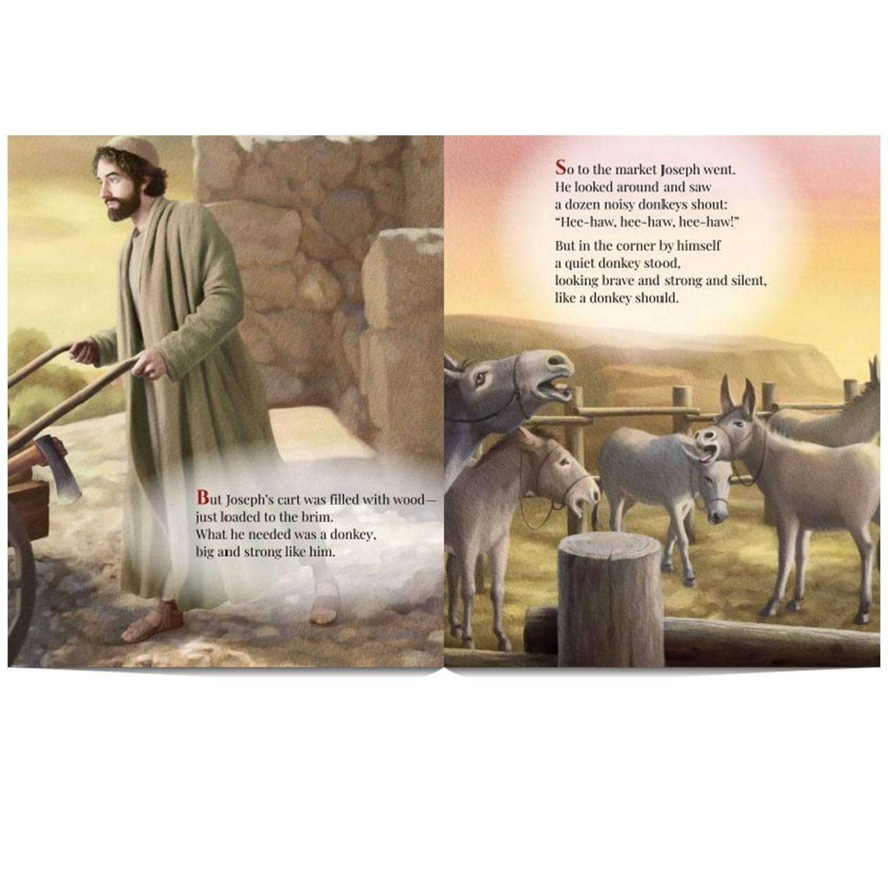 Inside pages of Joseph's Donkey by Anthony DeStefano