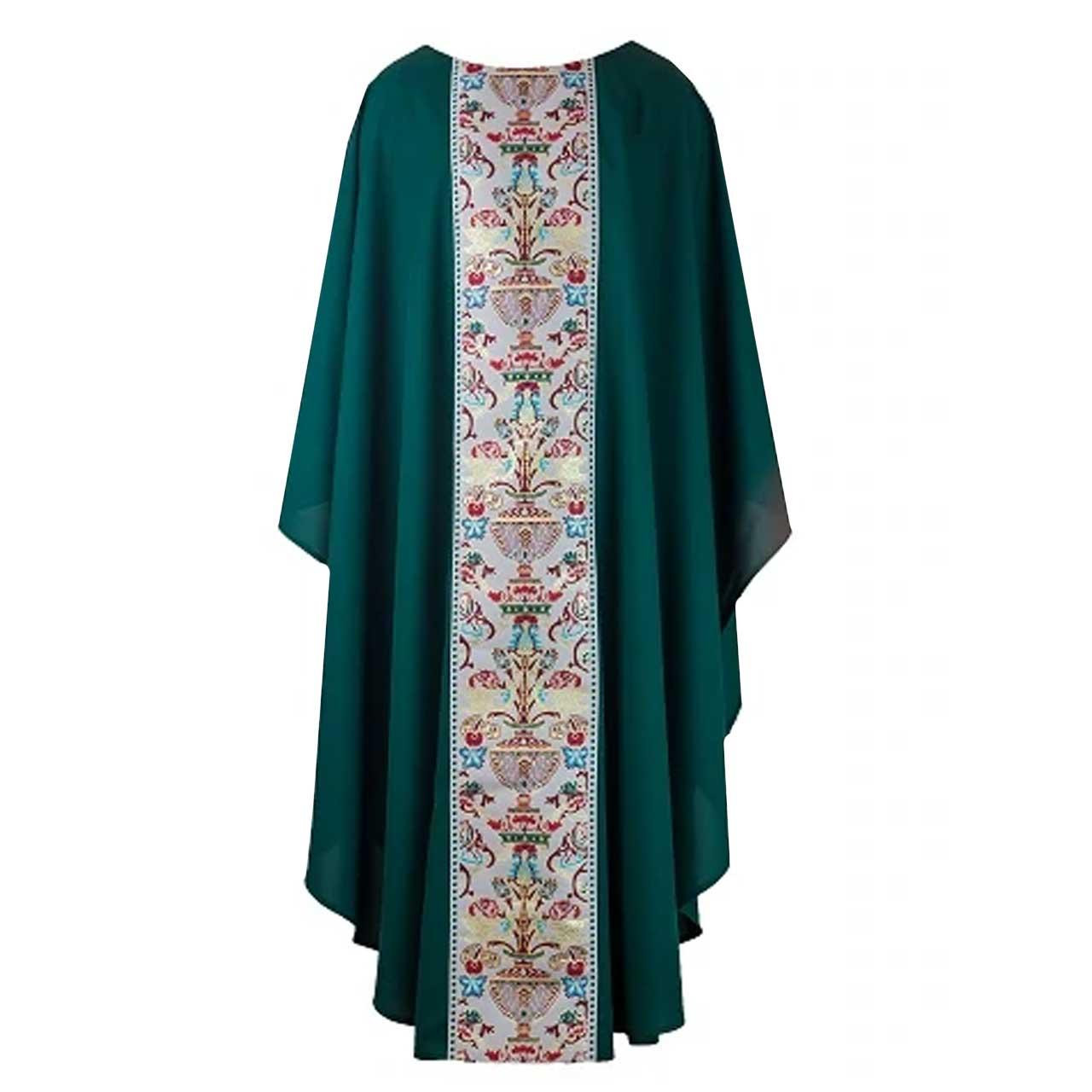 901 Nuevo Coronation Tapestry Chasuble Hunter Green