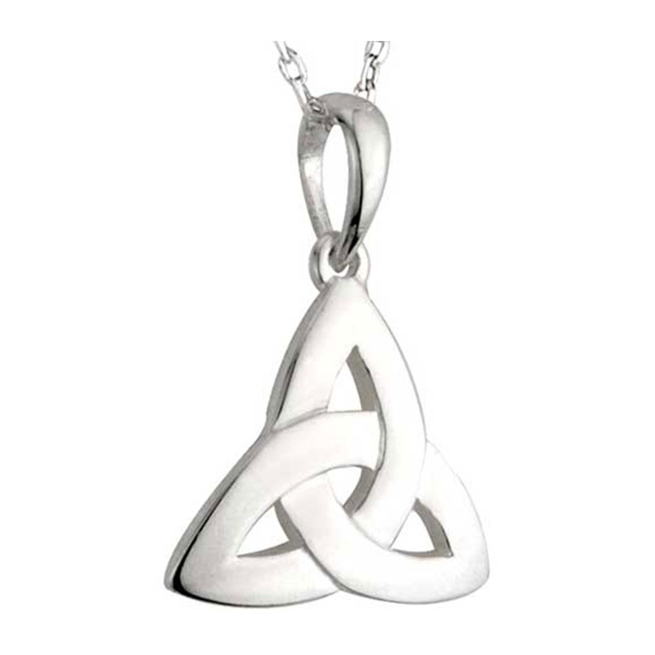 Éireloom Sterling Silver Trinity Knot Pendant on 18" chain - Irish Hallmarked at Dublin Castle