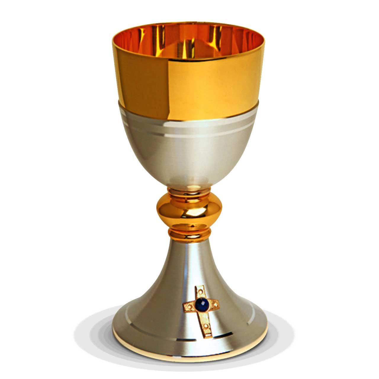 K920Two-Tone 24K Gold and Silver Plate Chalice