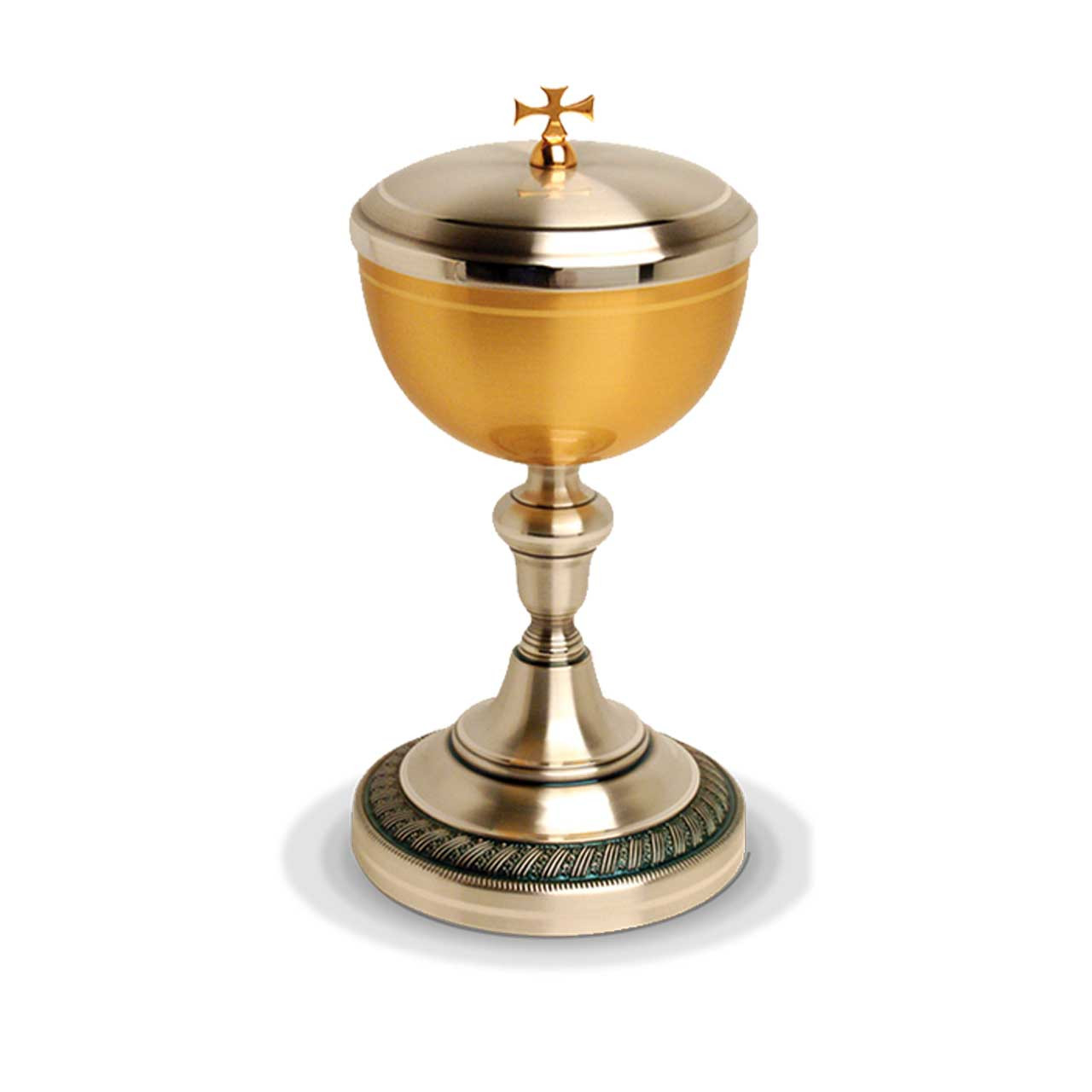K925 Gold Plate and Silver Oxidized Ciborium