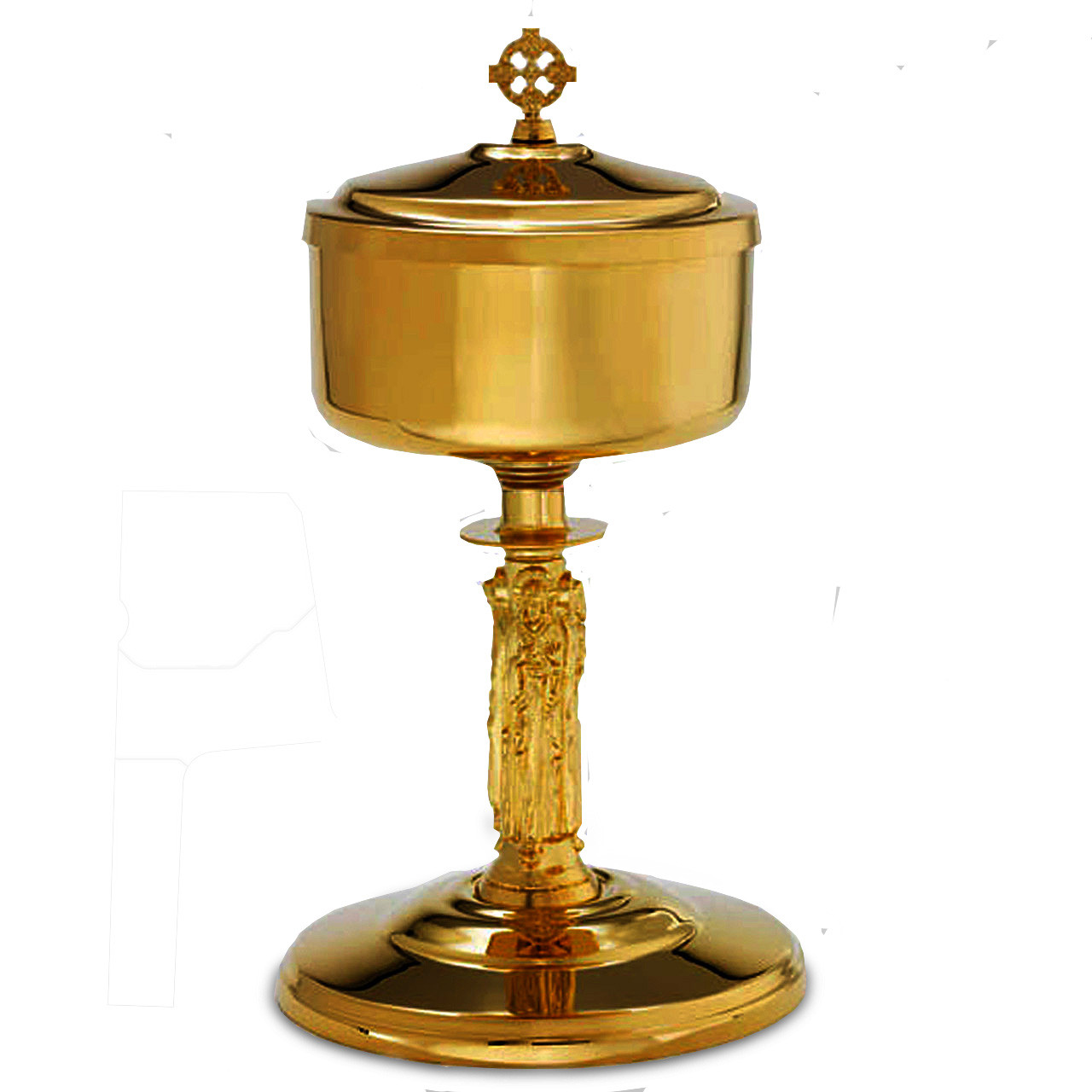 B-130G Holy Family Stem Ciborium with Lid