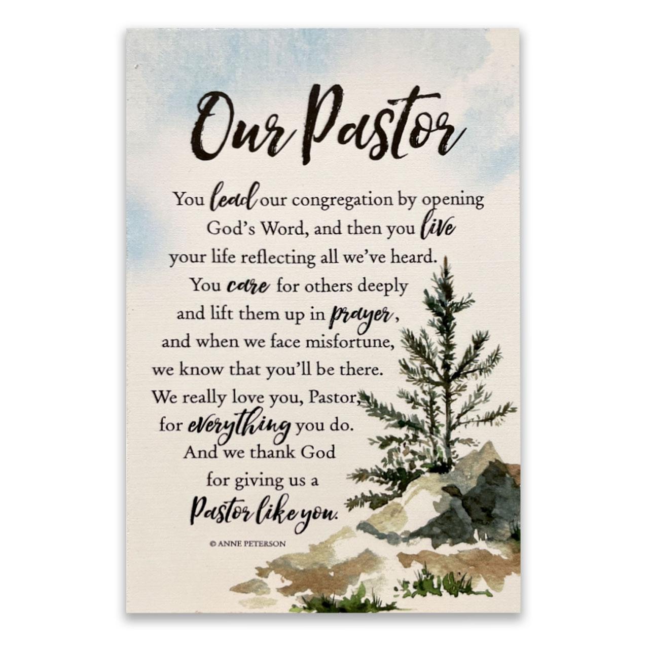 Our Pastor Wall Plaque