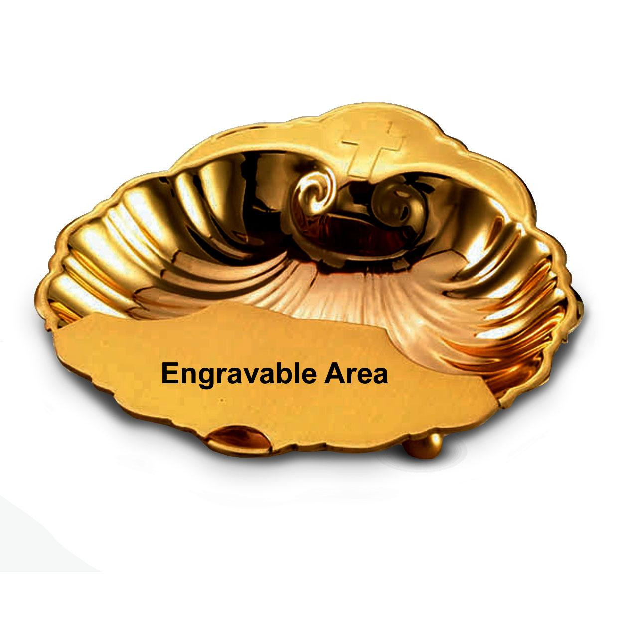 8232G 24K Baptismal Shell