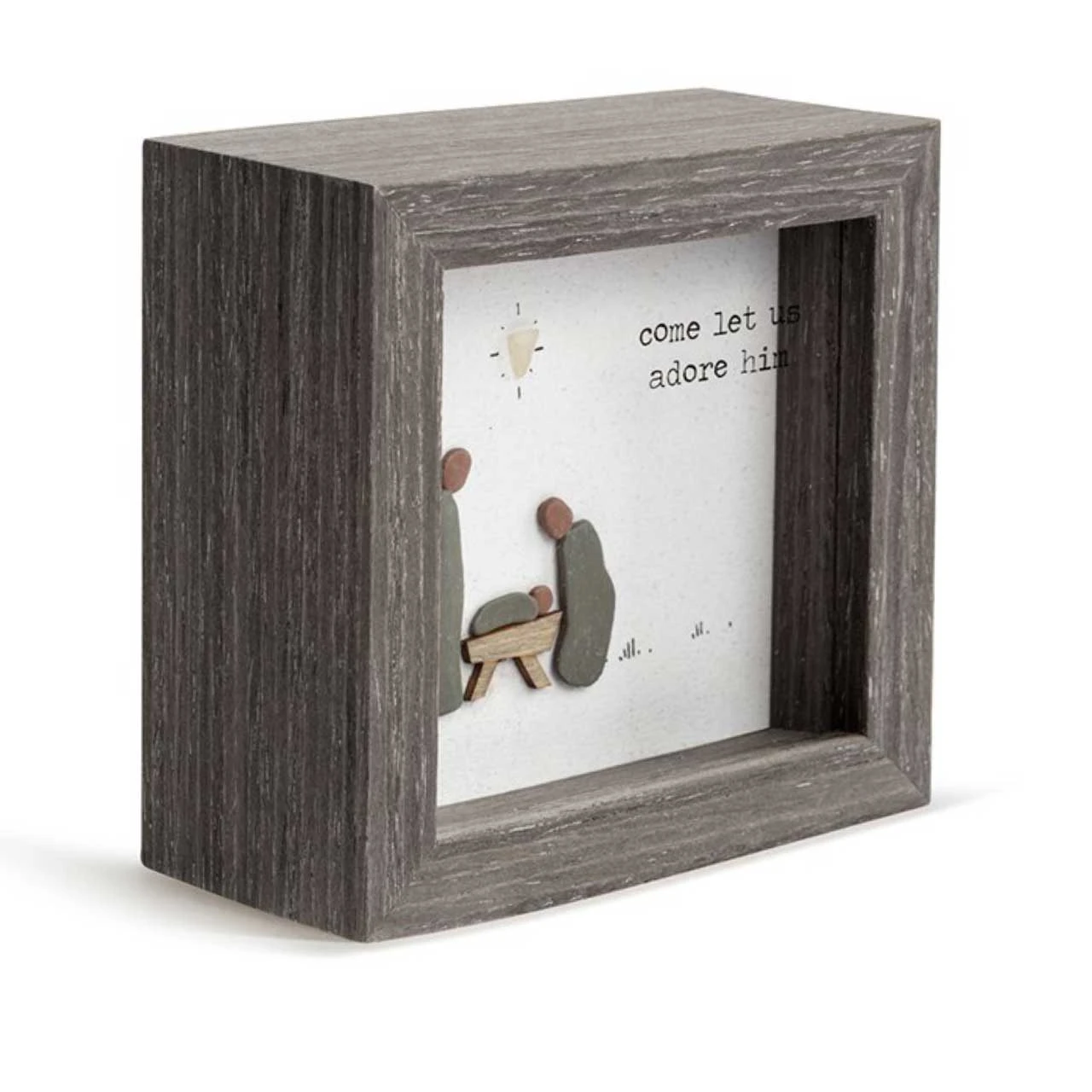Come Let Us Adore Him Mini Shadow Box