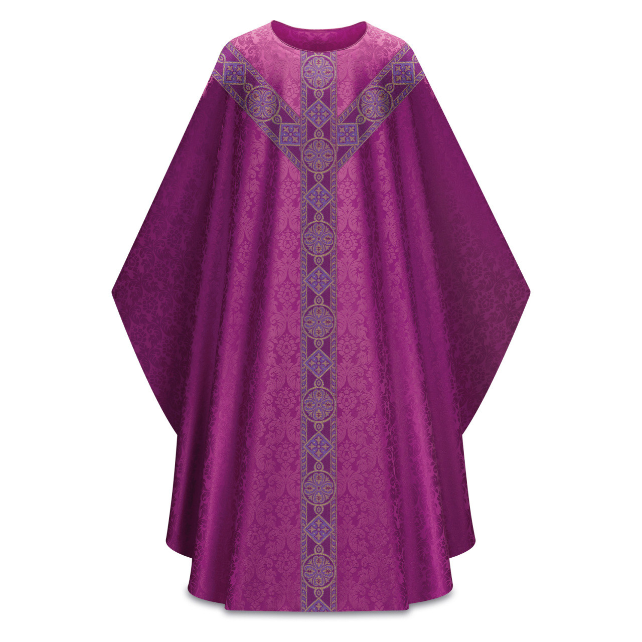 5290 Gothic Chasuble-Purple