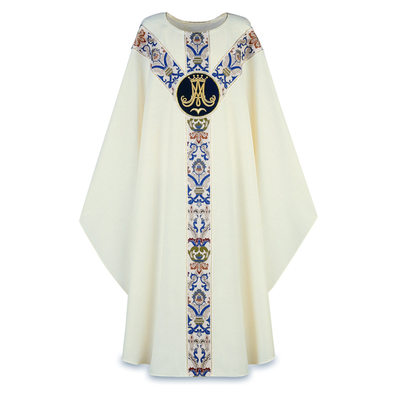 3168 Gothic Chasuble in Dupion -White