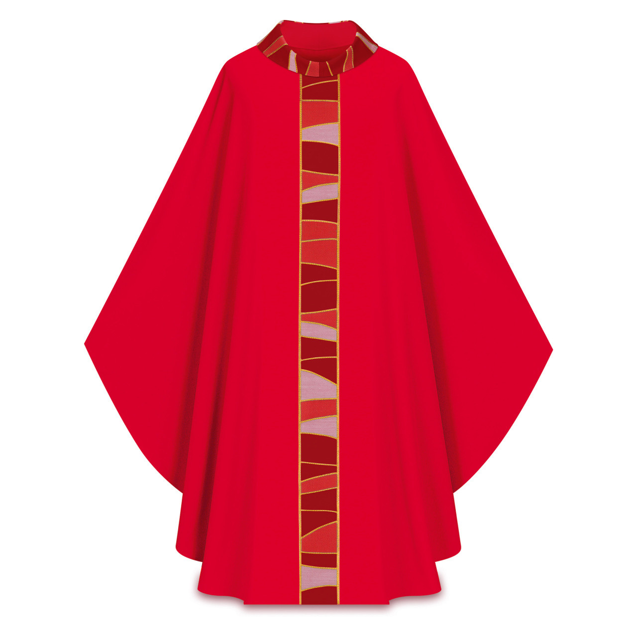 5176 Gothic Chasuble in Brugia - Red