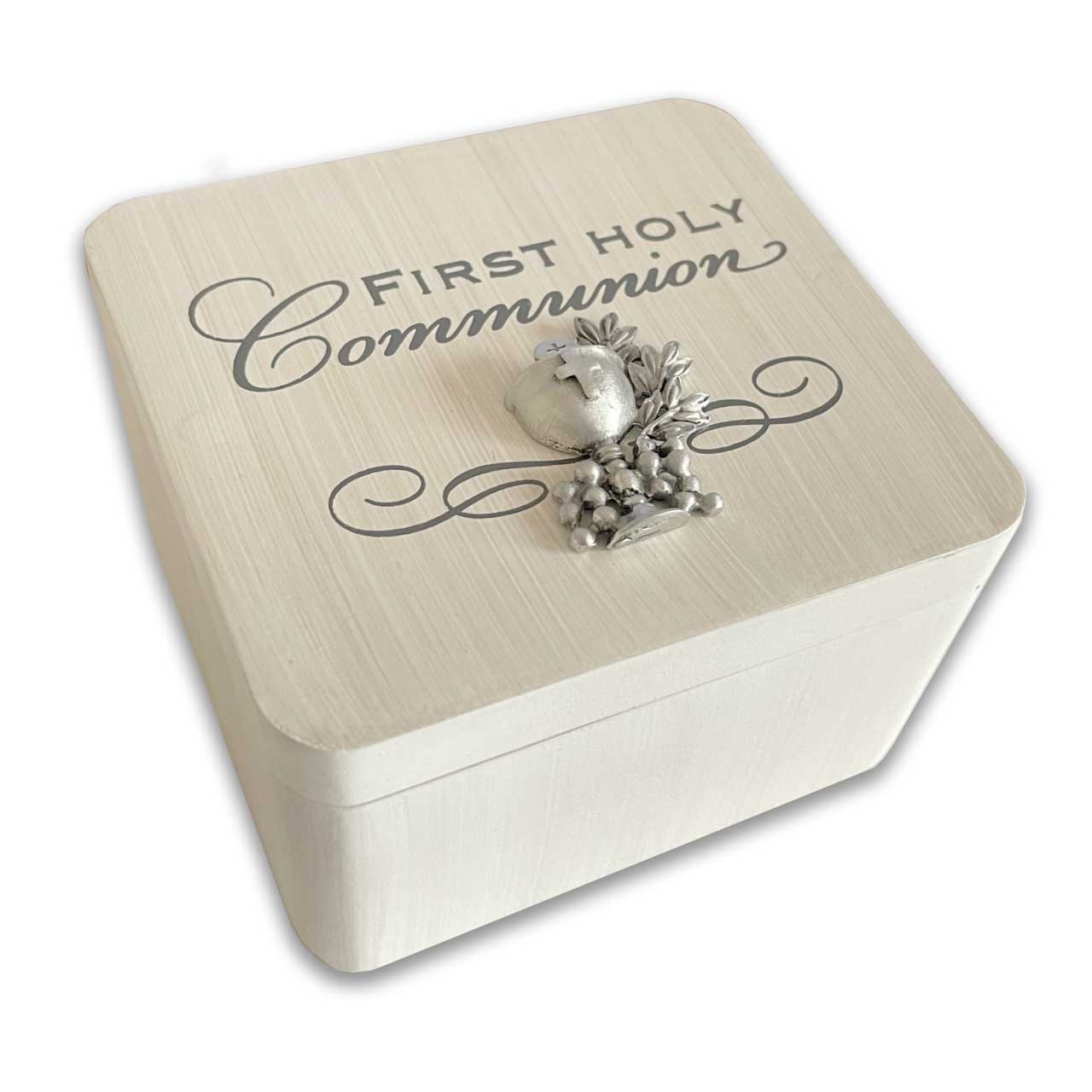 White First Communion Keepsake Box